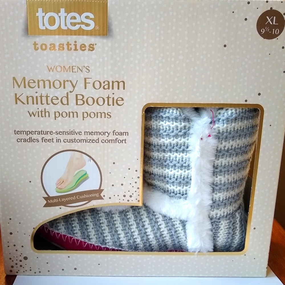 3/$25. Totes slippers, memory foam booties